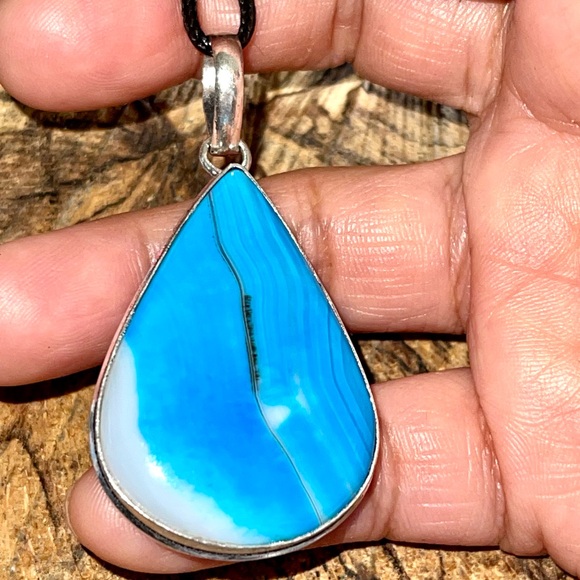 Blue Botswana Agate 2” - Picture 1 of 10